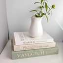 NLGQ Set of 3 Decorative Books - Linen Faux Fake Books for Decor Aesthetic, Decorative Book for Coffee Table, Bookshelf, Office Table, Home Decor, Fake Book Storage Box for Trinkets Photo-BB001-3PCS