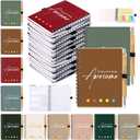 20 Sets Employee Appreciation Gift Bulk Valentine Gift for Office Staff Coworker Thank You Being Awesome Weekly Planner Notebook Pen Sticky Notepad for Teacher Nurse (Bamboo,Retro Color)