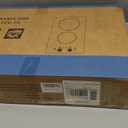 2 Burner Electric Cooktop 220-240V, 3000W Radiant Electric Stove Top with Built-in Design, 12 inch Knob Control Ceramic Cooktop with Safety Lock, 9 Level Power, Timer - Hard Wire