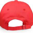 Football Fan Hat,Embroidered Adjustable Football Cap for Men, Women,Cotton Trucker Cap,Game Day Gift (Red, L)