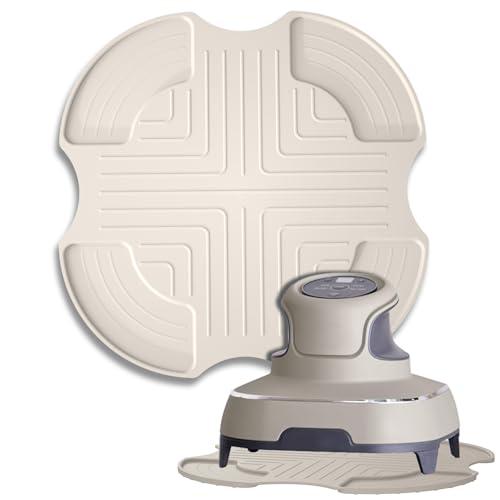 Palksky Air Fryer Trivets Silicone for Ninja Crispi, Hot Pads Potholders for Ninja Crispi Airfryer Accessories, Portable Glass Air Fryer Cooking System Holder, Kitchen Aid (Off White)