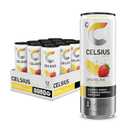 CELSIUS Sparkling Strawberry Lemonade, Sugar Free Energy Drink, 12 Fl Oz (Pack of 12) (EXP 11/30/25)