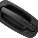 NPAUTO Exterior Rear Left Driver Side Door Handle Replacement for Escalade Silverado 1500 2500 HD Suburban Tahoe Yukon Sierra, 2001 2002 2003 2004 2005 2006,Black, 80579