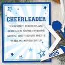 5 x MAPDTWO Cheerleader Ornament - Cheerleader Gifts - Senior Night Cheerleaders Gifts - Cheerleading Ornaments for Girls Teens, Cheerleaders Captain Team - 2 Layered Wood Christmas Ornament 2025
