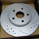 MOTOREVO Rear Geomet Brake Rotors Kit for RAV4 [2006-2018, 281mm11.1in] Automotive Replacement Back Brake Discs and Ceramic Brake Pads 2007 2008 2009 2010 2011 2012 2013 2014 2015 2016 2017