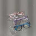 FANNYGO 3 Pack kids Blue Light Blocking Glasses for girls boys Computer Blue Light Blocking Glasses For Age 3-9 (Light blue + Light purple + Light Pink)