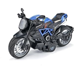 For Agusta 1:12 Scale Alloy Simulation Car Die-Casting Motorcycle Model Street Car Motorcycle Sports Bike Replica Collection Souvenir Gift Home Furnishings Motorcycle Model(Blue)