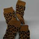 ROZKITCH Dog Compression Sleeve, 2PCS Front Leg and 2PCS Back Leg Knee, Dog Elbow Wrap, Dog Leg Warmer Wrap Protector, Pet Elastic Knitted Breathable Protective Socks Khaki M