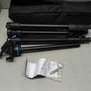 Camera Tripod, 68"/174cm Lightweight Travel Tripod & Monopod with 360 Ball Head Payload 15 lbs, Adjustable Height from 17" to 68" Professional Tripod for DSLR Camera Shooting