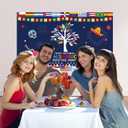 Hispanic Heritage Month Decorations,Latin American Photo Booth Banner,National Spanish Background for Photography Party Decorations and Supplies for Home Classroom Decor-71x43 inch (Multicolor 02)