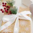 MEEDEE White Velvet Ribbon 1 Inch Single Face Nylon Velvet Ribbon 2 Rolls 20 Yards White Ribbons for Christmas Tree, Gift Wrappig, Rustic Wreath, Velvet Bow Making, Floral Bouquets, Home Decor