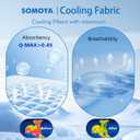 SOMOYA Dog Cooling Mats,Foldable Non-Slip Arc-Chill Cool Pad 17.7x23.6 in | Cooling Pad for Dogs Q-Max 0.45 Washable Absorbs Pet Heat Fast Suit for Indoor Outdoor Summer Use for Cats