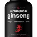 NutraChamps Korean Red Panax Ginseng Capsules | Extra Strength Ginsenosides for Energy, Focus, Performance, Vitality & Immune Support | Korean Ginseng Root Extract (120, Red)