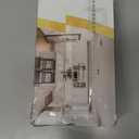 Amerdeco 10-Pack Brushed Satin Nickel Cabinet Knobs & Pulls - 1-1/8 Inch Single Hole Square Drawer Handles for Bathroom Cabinets ZH0011