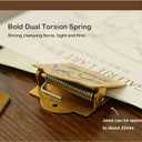 Brass Clip, Brass Binder Clip, Bill Binder Clip, Brass Clips for Journals, Decorative Binder Clips, Travelers Notebook Clip, Wall Hanging File Organizer (Castle in The Nebulous Sky)