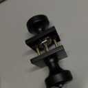 Black Interior Door Knobs for Bathroom & Bedroom, Pismo Doorknob Turn Lock with Square Rosette, Heavy Duty Privacy Door Knob with Lock