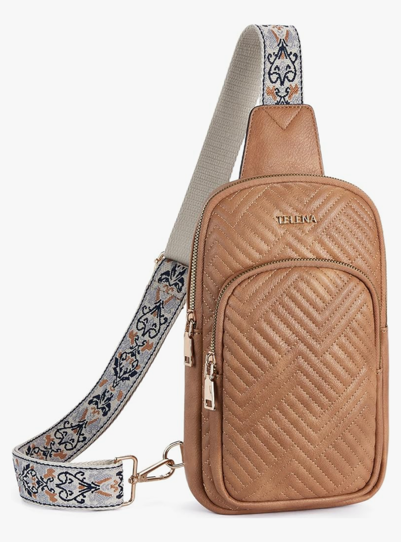 Telena Large Sling Bag Crossbody Bags for Women Fanny Packs Cross Body with Adjustable Strap