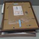 upsimples 11x14 Picture Frame Set of 5, Display Pictures 8x10 with Mat or 11x14 Without Mat, Wall Gallery Photo Frames, Brown