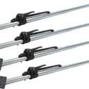 Mytee Products 4 Pack Heavy Duty Adjustable Load Lock Bar for Semi Trailers, Truck Box - 89.75"-104.5" Long Steel Ratcheting Cargo Bar Tie-Down Holder for Enclosed Truck & Vans with 2" - 4" Pads