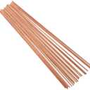 Therwen 20 Pcs Pure Copper Round Rod 11.8 Inch Length Bare Metal Solid Copper Rod Lathe Bar Stock for Crafts (0.12 Inch/ 3 mm in Diameter)