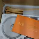 Ceiling Fans with Lights and Remote Control, 42 Inch Solid Wood Blade, Low Profile Flush Mount, LED Dimmable DC Reversible Modern Ceiling Fans with APP Control for Bedrooms, Living Rooms, Patio, White