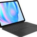 Logitech Combo Touch iPad Air 13-inch (M2 & M3)(2024 & 2025) Keyboard Case - Detachable Backlit Keyboard with Kickstand, Comfortable Typing, Multi-use Mode - Midnight Black