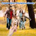 (5 Pack) 12" x 16" Plexiglass Sheets 1/8 inch Thick (3mm), Clear Acrylic Sheets Panel Cut to Size Plexiglass Acrylic Board, Cut with Engraver, Power Saw or Hand Tools, No Laser Cut.