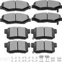 Ceramic Brake Pads Kits, SCITOO 8pcs Brakes Pads Set fit for 2002-2004 for Honda CR-V,2003-2011 for Honda Element