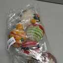 Hoolerry 5 Pcs Crochet Christmas Stocking Stuffers Gifts 2.75 Inch Handmade Crochet Hanging Tree Ornament Christmas Pine Cone Santa Claus Elk Ornament for Xmas Winter Party Favor