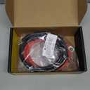 4 AWG Battery Cable, Flexible Inverter Cables 3 Feet with 3/8" Terminals OFC Pure Copper 4 Gauge Welding Wire for Automotive Solar Marine Boat RV Car Motorcycle (Red + Black 3FT Pair)