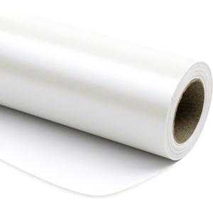RUSPEPA Off White Metallic Wrapping Paper - Solid Color Matte Paper Perfect for Wedding, Birthday, Christmas, Baby Shower - 17 Inches X 32.8 Feet