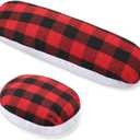 2Pack Tailors Ham and Seam Roll Set, Premium Tailor Ham Pressing Tool for Ironing, Sawdust Solid Sewing Hams for Sleeve, Collar, Curved Seam