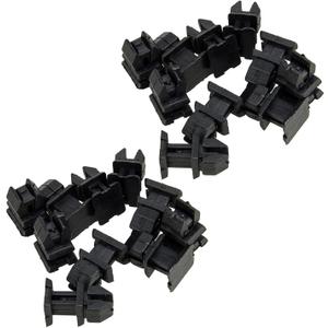 jfqm A1249900792 50Pcs Car Auto Body Panel Clip Push Rivet Retainer Fit for Mercedes Benz W124 W140 W202 R129 Black Plastic
