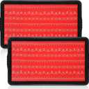 Maxdot Christmas Boot Tray Rubber Holiday Shoe Mat Tray with Festive Print 16" X27.5" Waterproof Rubber Shoe Mat for Entryway Indoor Outdoor Use with Raised Edge Christmas Decor(2 Pack)