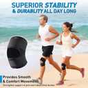 HUETIDE Knee Brace for Knee Pain Women and Men Patellar Tendon Support Strap,Adjustable Neoprene Knee Support Stabilizer for Meniscus Tear,Arthritis,Running,Workout,Sports,Large