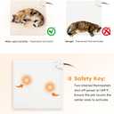 Cat Heating Pad, Heated Cat Bed Indoor, 11 Temp & 25 Timer Settings