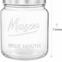 Kitchentoolz 64 oz Mason Jars Wide Mouth 2-Pack Half Gallon Glass Jar with Lid Large Mason Jars with Lids for Food Storage, Canning, and Fermenting