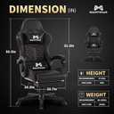 Gamtimer Gaming Chair, 400 LB Weight Capacity,with Pocket Spring Cushion, XX-Large