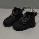 Josmo Kids Construction Boots MidCalf - Lace Up Workboot Trekking Walking Climbing Hiking Boot - Black (Size 6 Toddler)