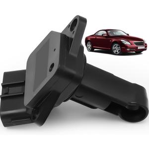 22204-15010 MAF Sensor for 2000-2002 Toyota Corolla V4 1.8L/2001-2005 Lexus GS430 V8 4.3L/2002-2010 SC430 V8 4.3L/2000-2002 Chevrolet V4 Prizm 1.8L Mass Air Flow Sensor, Original Airflow Sensor