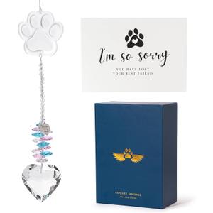 Pet Memorial Suncatcher, Dog Memorial Gifts, Pet Loss, Pet Sympathy, Thoughtful Dogs and Cats Remembrance, Bereavement Gifts