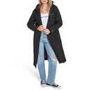 Champion Women's Lightweight Long Hooded Puffer, Black, Medium