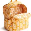 Vera Bradley Women's Bancroft Backpack - Premium Cotton, Iconic Paisley Sunflower, One Size