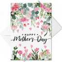 Artoid Mode 24 Pack Rose Flower Happy Mother's Day Cards Gift With Envelope & Stickers Blank Note Greeting Cards, 5 x 7 Inch