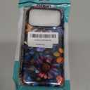 Compatible with iPhone 17 Pro Max Case 6.9, Cute Floral Flower Patterns Shockproof Protective Aesthetic Phone Case with Stylish Designs for Women Girl, Vibrant Defined Blossoms