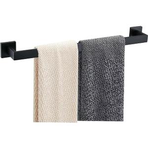 JOPOFI Towel Bar - 23.6 Inch Bathroom Towel Holder - Matte Black
Stainless Steel Towel Racks for Bathroom Wall Mounted, Towel Rod for Bathroom Wall