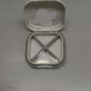 Small Pill Case, Travel Pill Organizer, Small Pill Box, Pill Container for Purse 4 Compartments, Daily Compact Travel Medicine Holder for Vitamins Medication (White Grey)