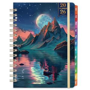 2026 Planner - Planner 2026 Weekly and Monthly, January 2026 - December 2026, 6.5" x 8.5", 2026 Planner Weekly and Monthly with Colorful Tabs, Back Pocket + Thick Paper