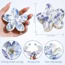 4 PCS Flower Hair Clips for Women Medium Floral Claw Clips