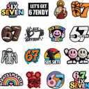 2 x 16PCS 67 Shoe Charms,6 7 Meme Shoe Decoration Party Gifts Ornament Merch